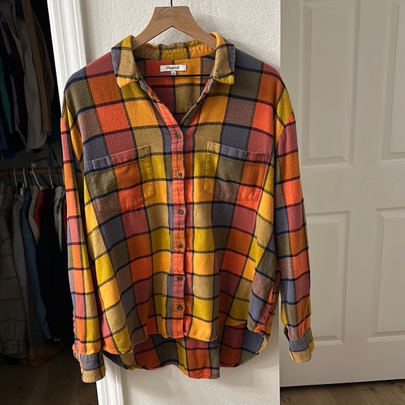 Madewell Flannel Shirt - Picture 1 of 4